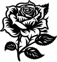 Rose - minimaliste et plat logo - illustration vecteur