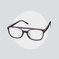 des lunettes icône agrafe art illustration vecteur
