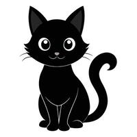 adorable mignonne chat des illustrations - parfait pour salutation cartes, enfants livres, et à la mode vêtements vecteur