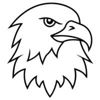 Aigle , illustration dans blanc Contexte vecteur