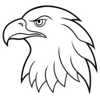 Aigle , illustration dans blanc Contexte vecteur