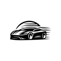 des sports voiture logo icône. moteur véhicule silhouette emblèmes. auto garage concession marque identité conception éléments. illustrations. vecteur