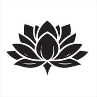 lotus silhouette illustration vecteur