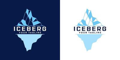 abstrait Montagne ou iceberg logo conception vecteur