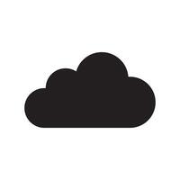 nuage espace de rangement conduire icône plat illustration vecteur