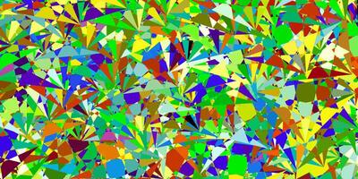 foncé multicolore Contexte avec Triangles. vecteur