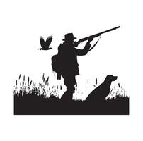 chasse homme silhouette illustration vecteur