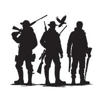 chasse homme silhouette illustration vecteur