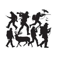 chasse homme silhouette illustration vecteur