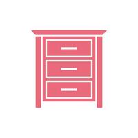 cabinet tiroirs icône modèle illustration conception vecteur