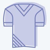 icône uniforme. en relation à Football symbole. deux Ton style. Facile conception illustration vecteur