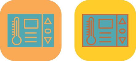 conception d'icône de thermostat vecteur