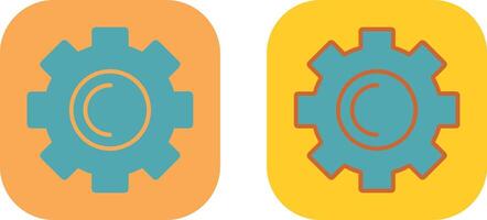 conception d'icône de roue dentée vecteur