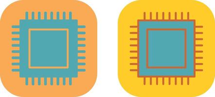 conception d'icône de processeur vecteur