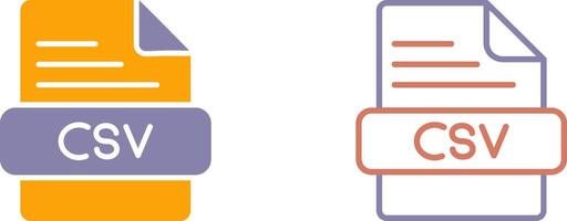 csv icône conception vecteur