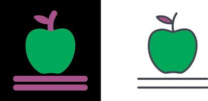 conception d'icône de pomme vecteur