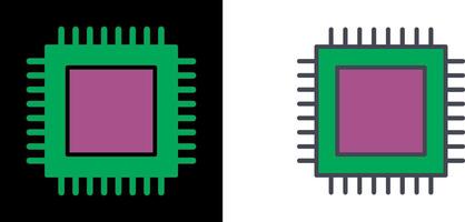 conception d'icône de processeur vecteur