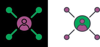 conception d'icône de réseaux vecteur
