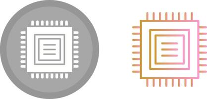 conception d'icône de processeur vecteur