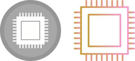 conception d'icône de processeur vecteur