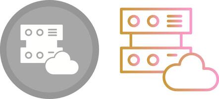conception d'icône de serveur vecteur