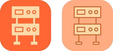 conception d'icône de serveur vecteur
