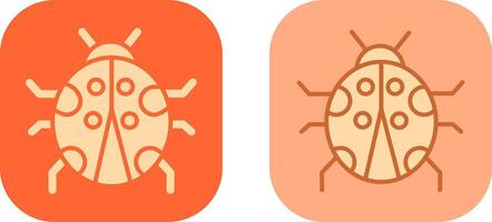 conception d'icône de coccinelle vecteur