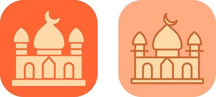 conception d'icône de mosquée vecteur