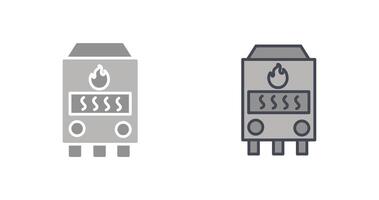 conception d'icône de four à gaz vecteur