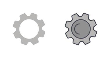 conception d'icône de roue dentée vecteur