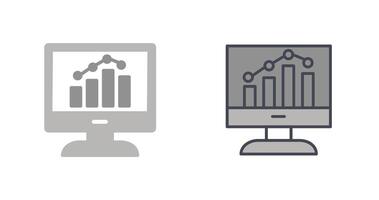 la finance graphique icône conception vecteur