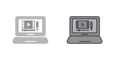 conception d'icône de production de contenu vecteur