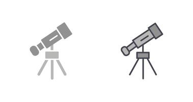 conception d'icône de télescope vecteur