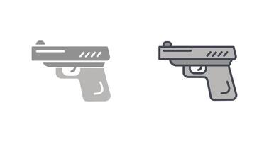 conception d'icône de pistolet vecteur