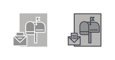 conception d'icône de boîte aux lettres vecteur