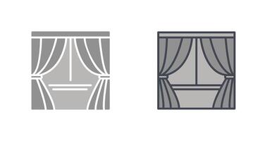 conception d'icône de rideaux vecteur