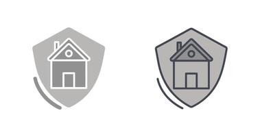 conception d'icône de protection de maison vecteur