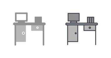 travail table icône conception vecteur