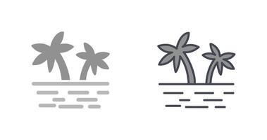 conception d'icône d'île vecteur
