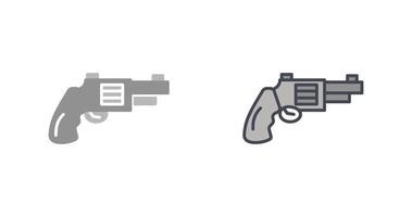 conception d'icône de pistolet vecteur