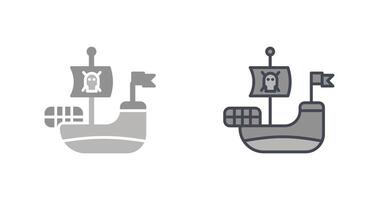 pirate navire icône conception vecteur