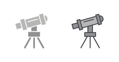 télescope sur supporter icône conception vecteur