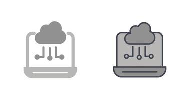 conception d'icônes de cloud computing vecteur