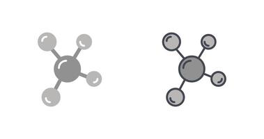 conception d'icône de molécule vecteur