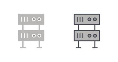 conception d'icône de serveur vecteur