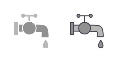 conception d'icône de robinet d'eau vecteur
