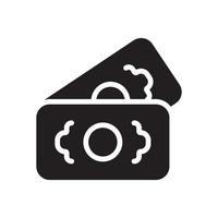 icône de glyphe d'argent vecteur