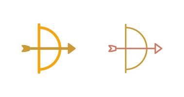 conception d'icône d'arbalète vecteur