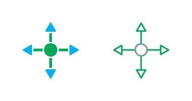 conception d'icône de flèches vecteur