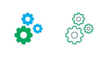 plusieurs roues dentées icône conception vecteur